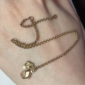 Swarovski Gold Tone Chain Bracelet